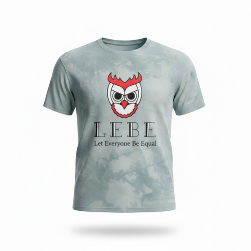 LEBE Great Owl Acid Wash Tee - Sage Acid Wash